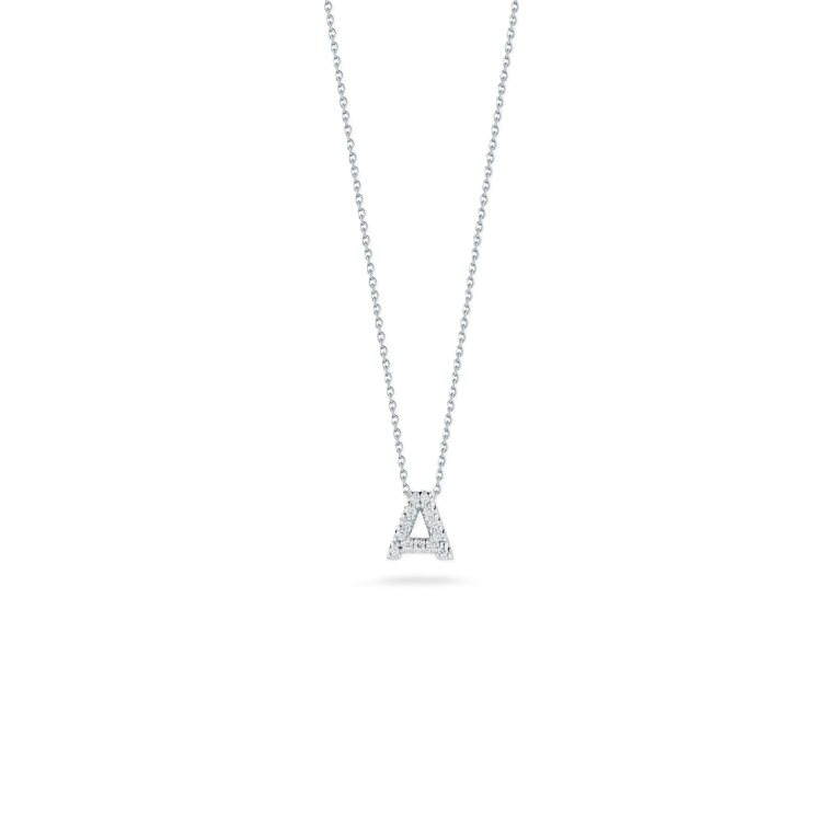 Diamond Love Letter Pendant "A" | 0.06tw