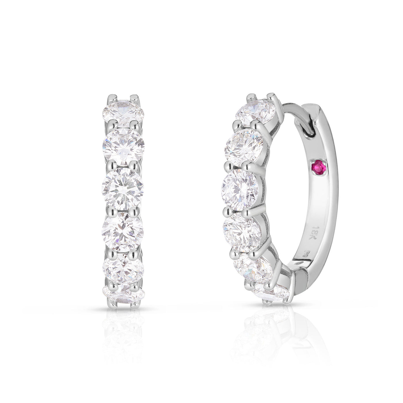 Diamond Hoop Earrings | 2.00tw