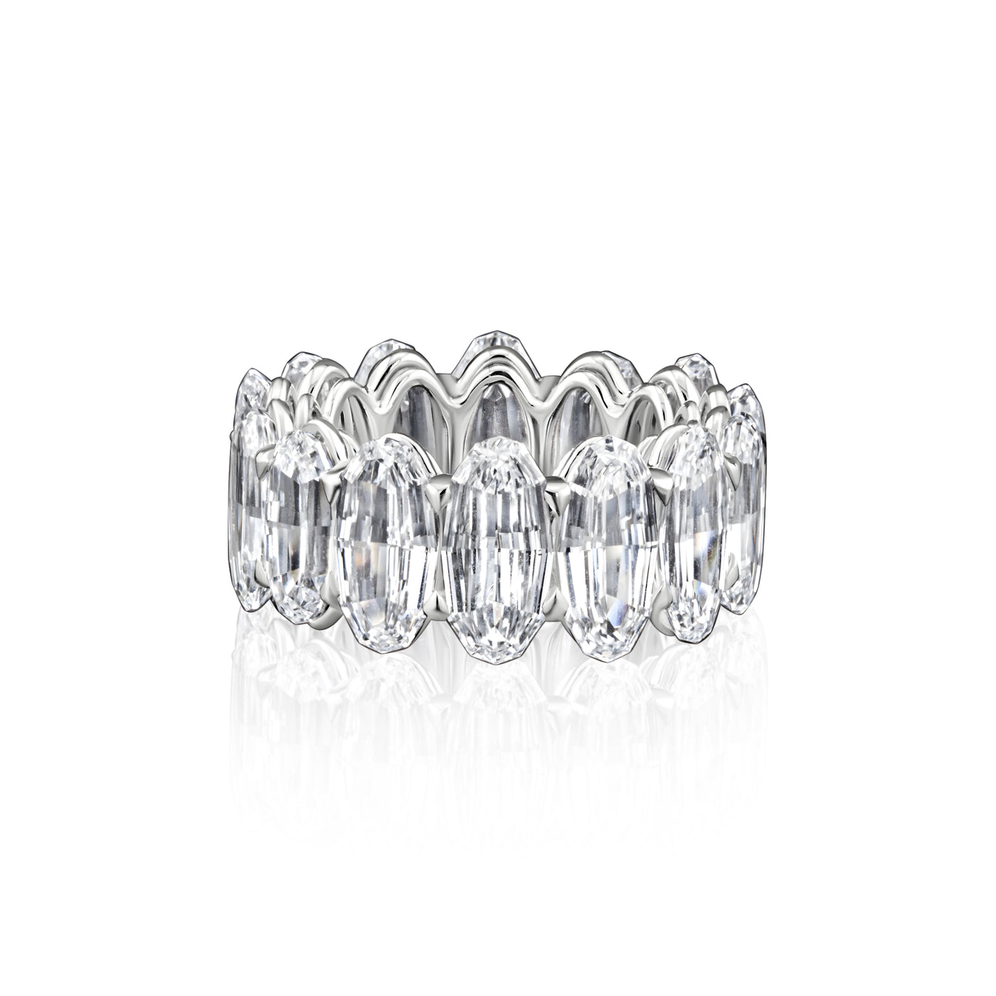 Step-Cut Oval Diamond Eternity Band | 14.10tw