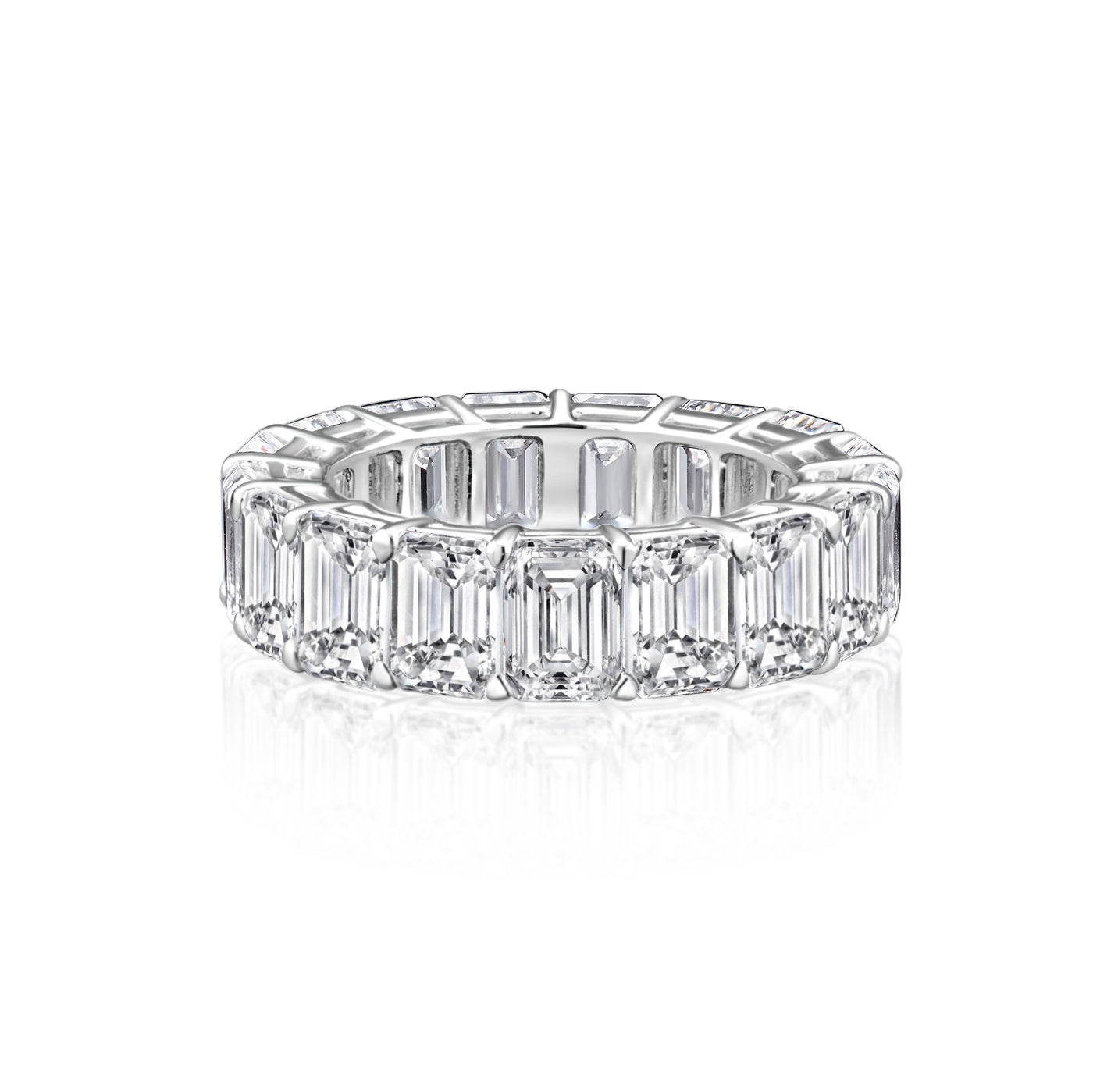 Emerald Cut Diamond Eternity Band | 11.97tw
