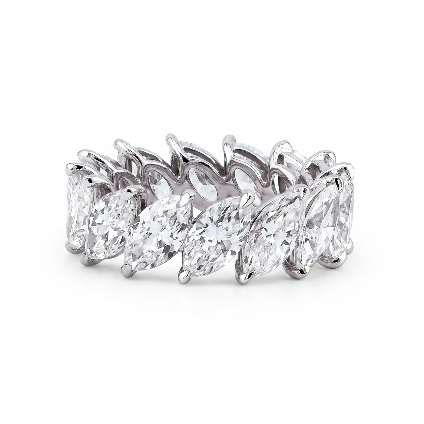 Slanted Marquise Diamond Eternity Band | 7.11tw