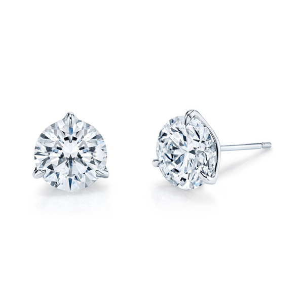 Round Diamond Stud Earrings | 1.40tw