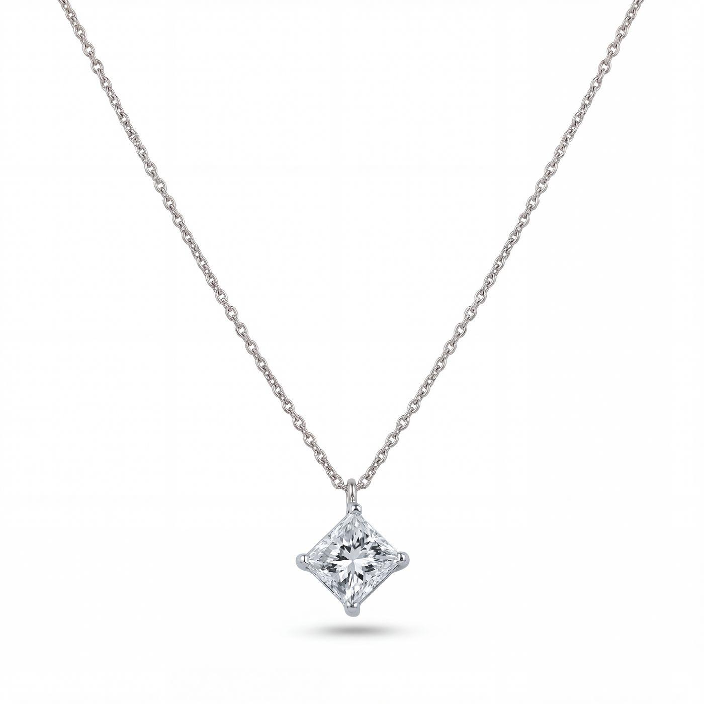Princess Cut Diamond Solitaire Pendant | 2.07ct