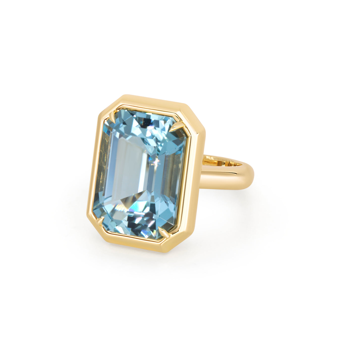 Emerald Cut Aquamarine Ring | 12.90ct