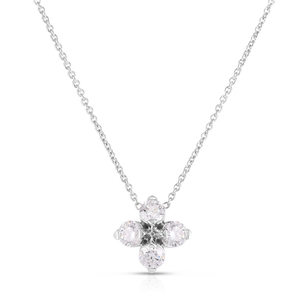 Love In Verona Diamond Flower Necklace