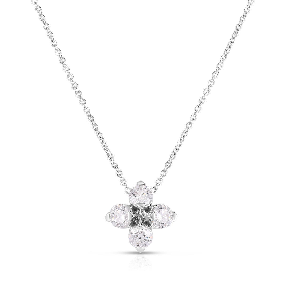 Love In Verona Diamond Flower Necklace