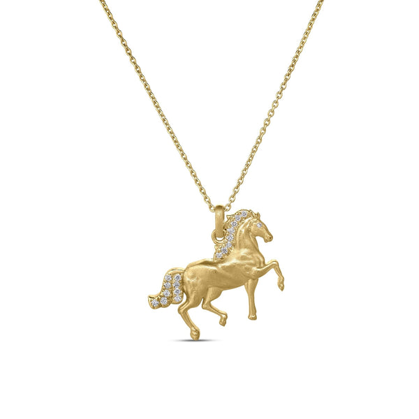 Diamond Horse Pendant | .08tw