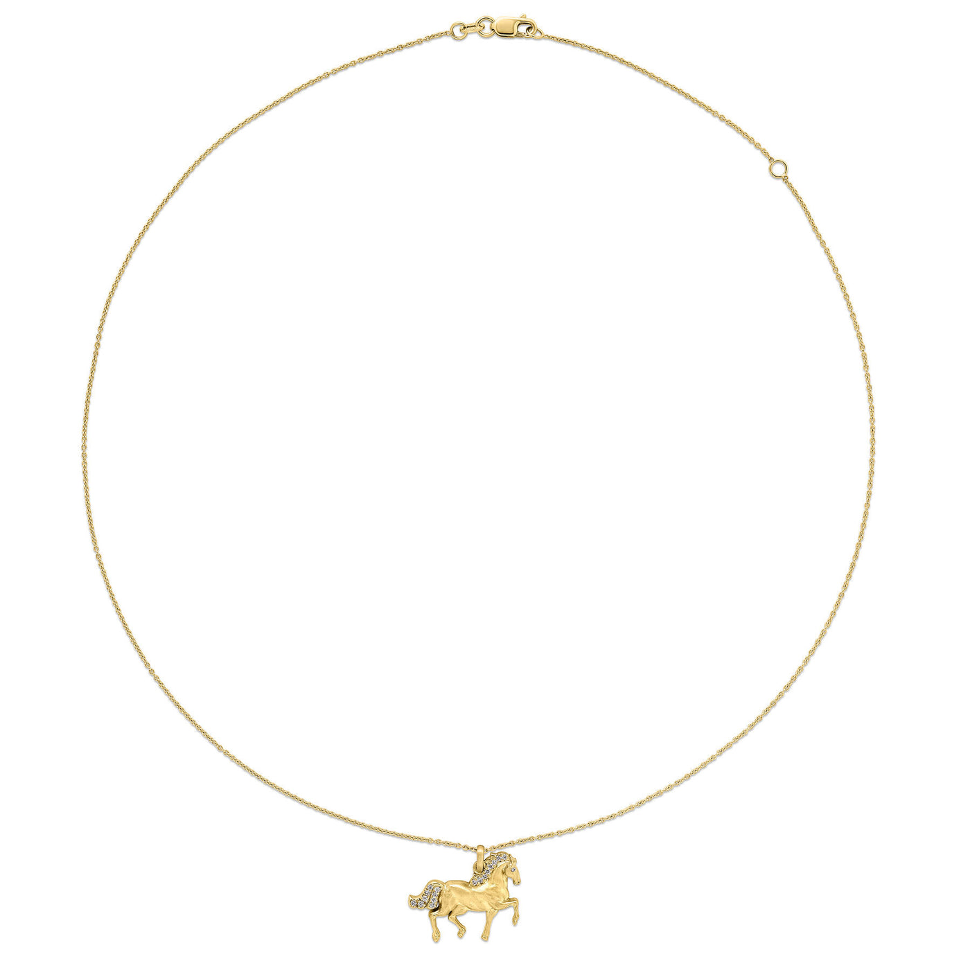 Diamond Horse Pendant | .08tw