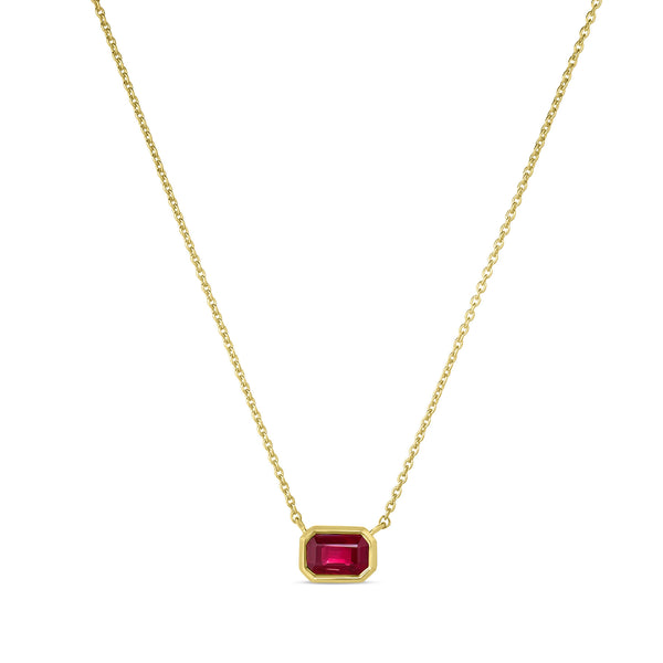 East-West Ruby Pendant | .55tw