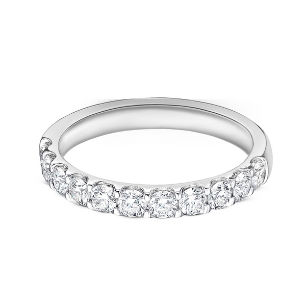 Round Diamond Half Eternity Band | .81tw