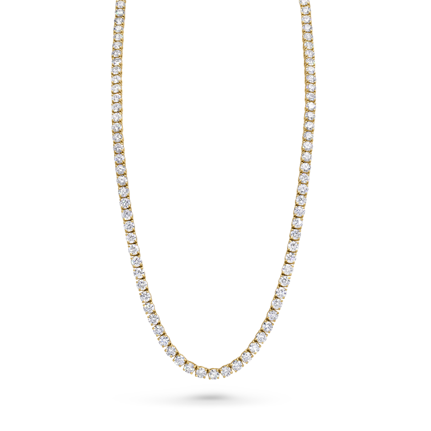 Round Brilliant Diamond Tennis Necklace | 29.83tw