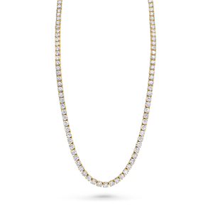 Round Brilliant Diamond Tennis Necklace | 29.83tw