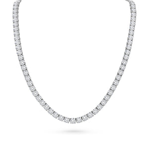 Round Brilliant Diamond Tennis Necklace | 29.79tw