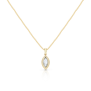 Double Bezel Marquise Diamond Pendant | 0.73ct
