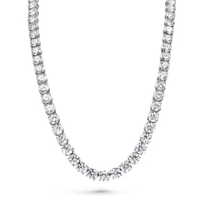 Round Diamond Tennis Necklace | 61tw