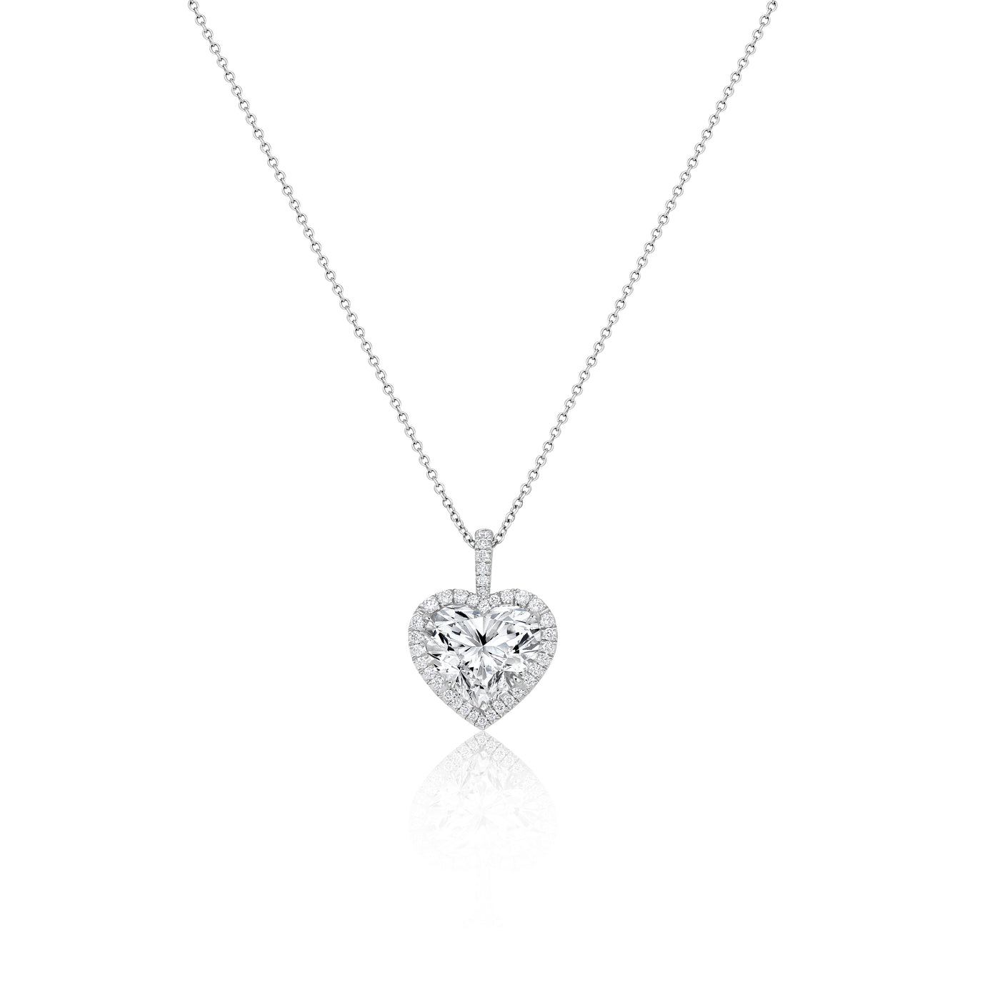 Heart Shape Diamond Pendant | 3.51tw