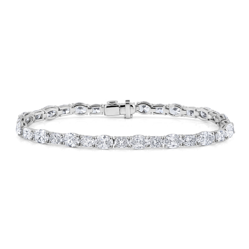 Oval and Cushion Cut Diamond Bracelet | 12.95tw