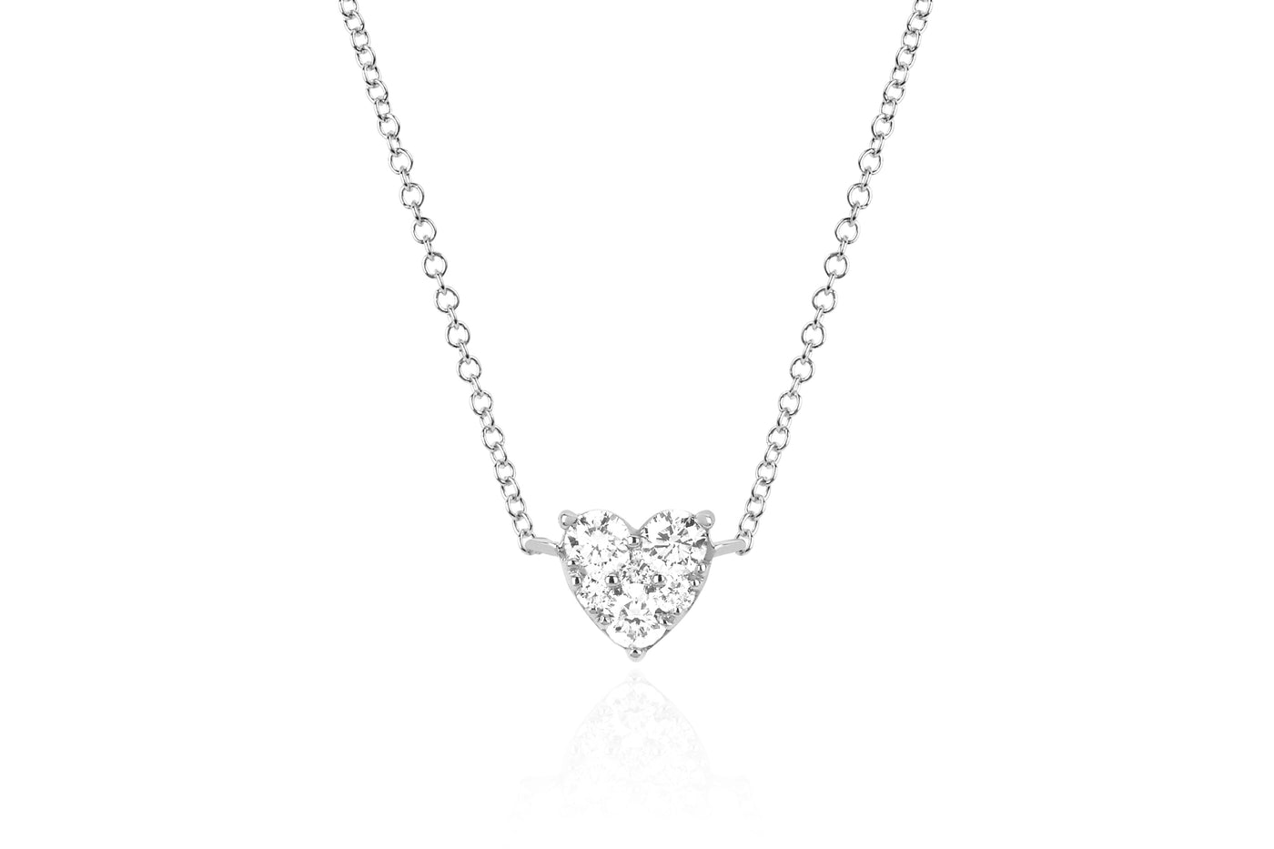 Full Cut Diamond Heart Choker | 0.26tw