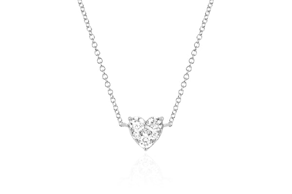 Full Cut Diamond Heart Choker | 0.26tw