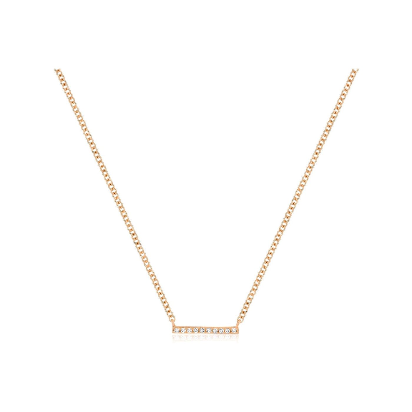 Mini Diamond Bar Necklace