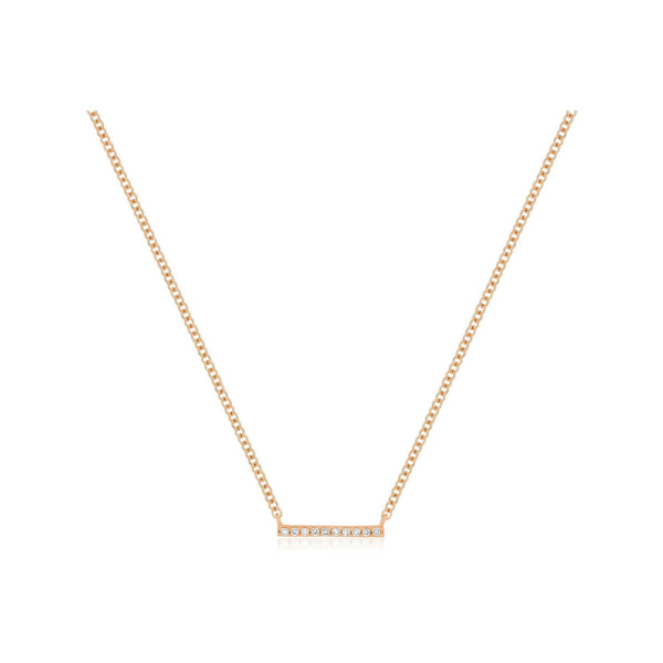 Mini Diamond Bar Necklace