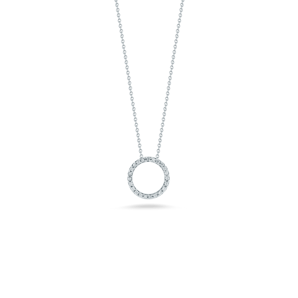 Small Diamond Circle Pendant