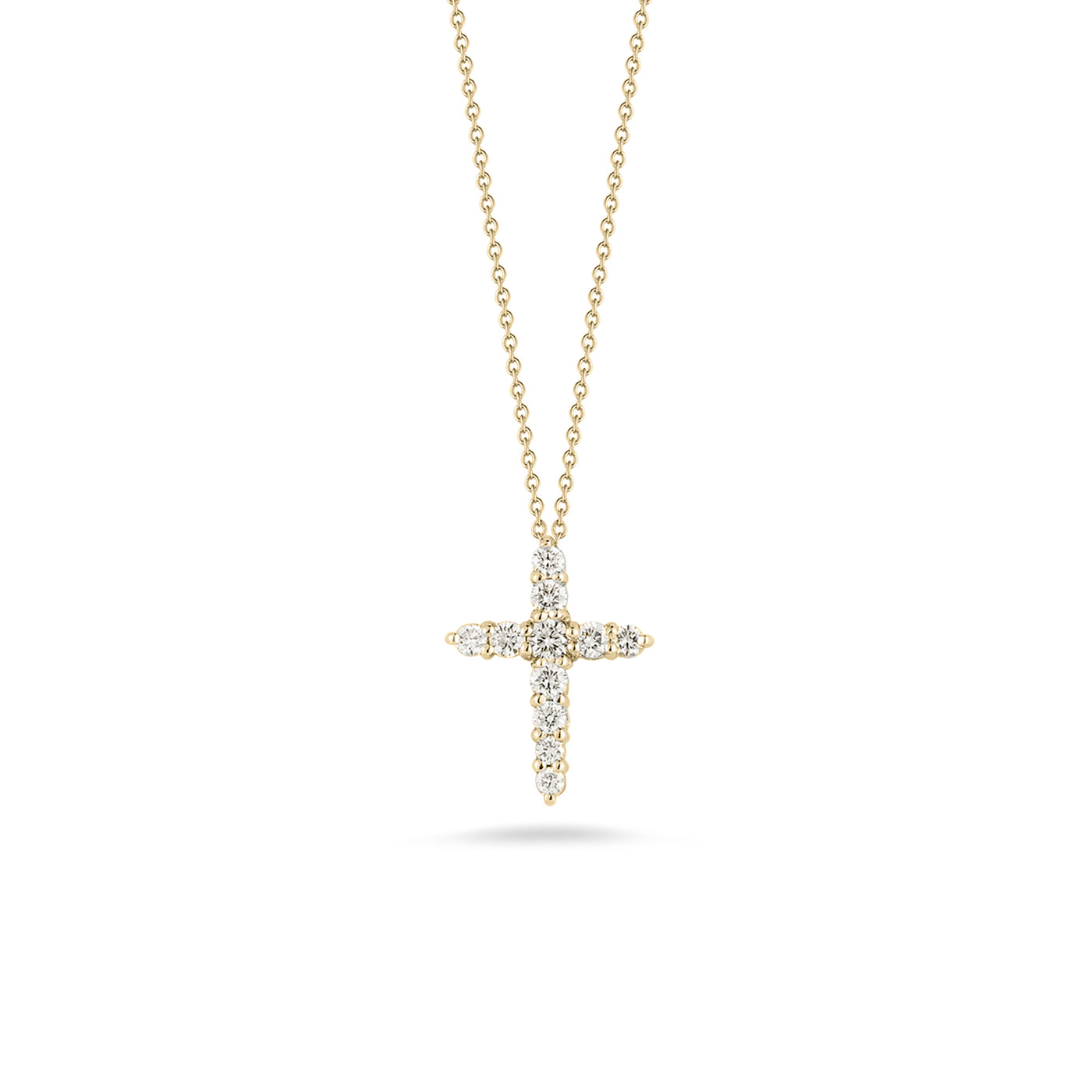 Diamond Tapered Cross Necklace