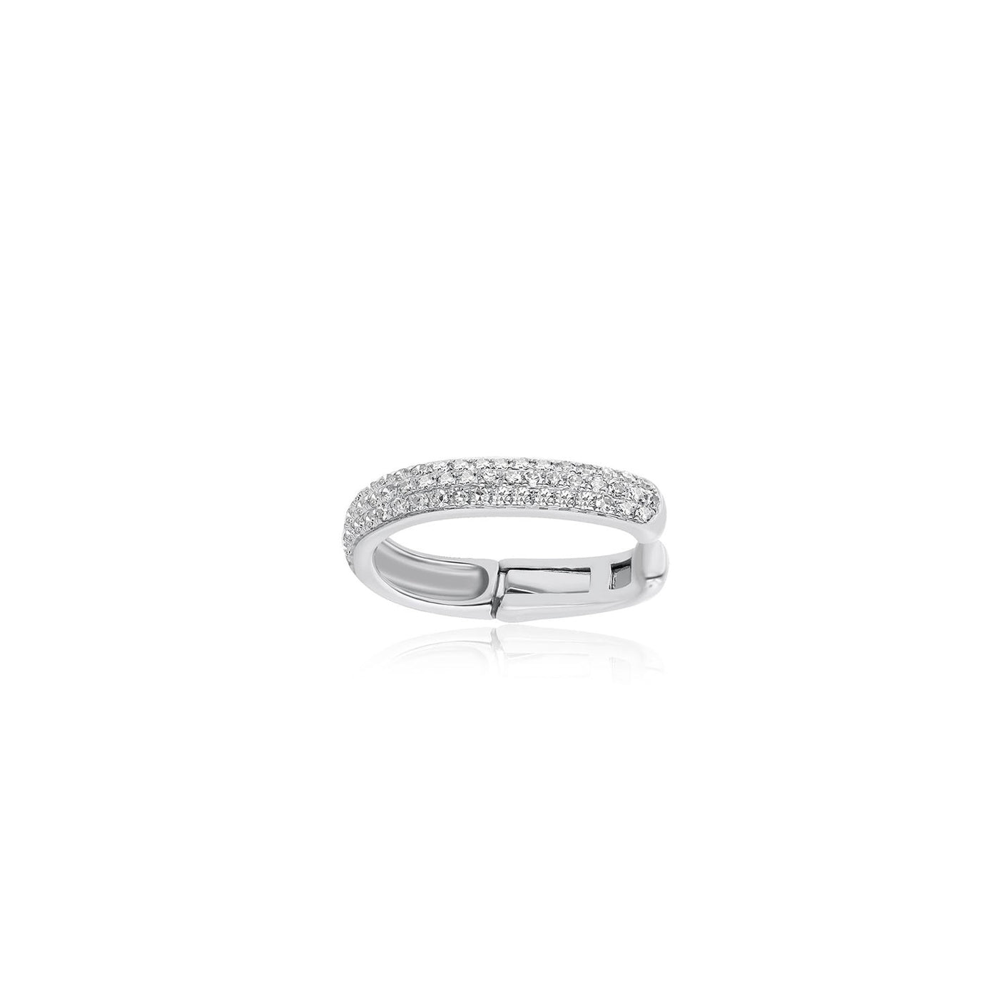 Single 3 Row Diamond Ear Cuff | 0.14tw