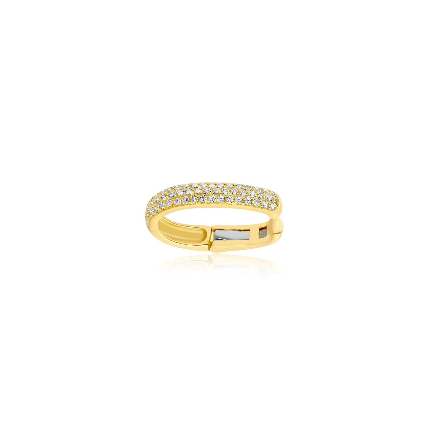 Single 3 Row Diamond Ear Cuff | 0.14tw