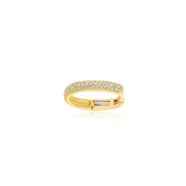 Single 3 Row Diamond Ear Cuff | 0.14tw