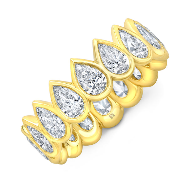 Pear Shape Diamond Eternity Band | 4.21tw