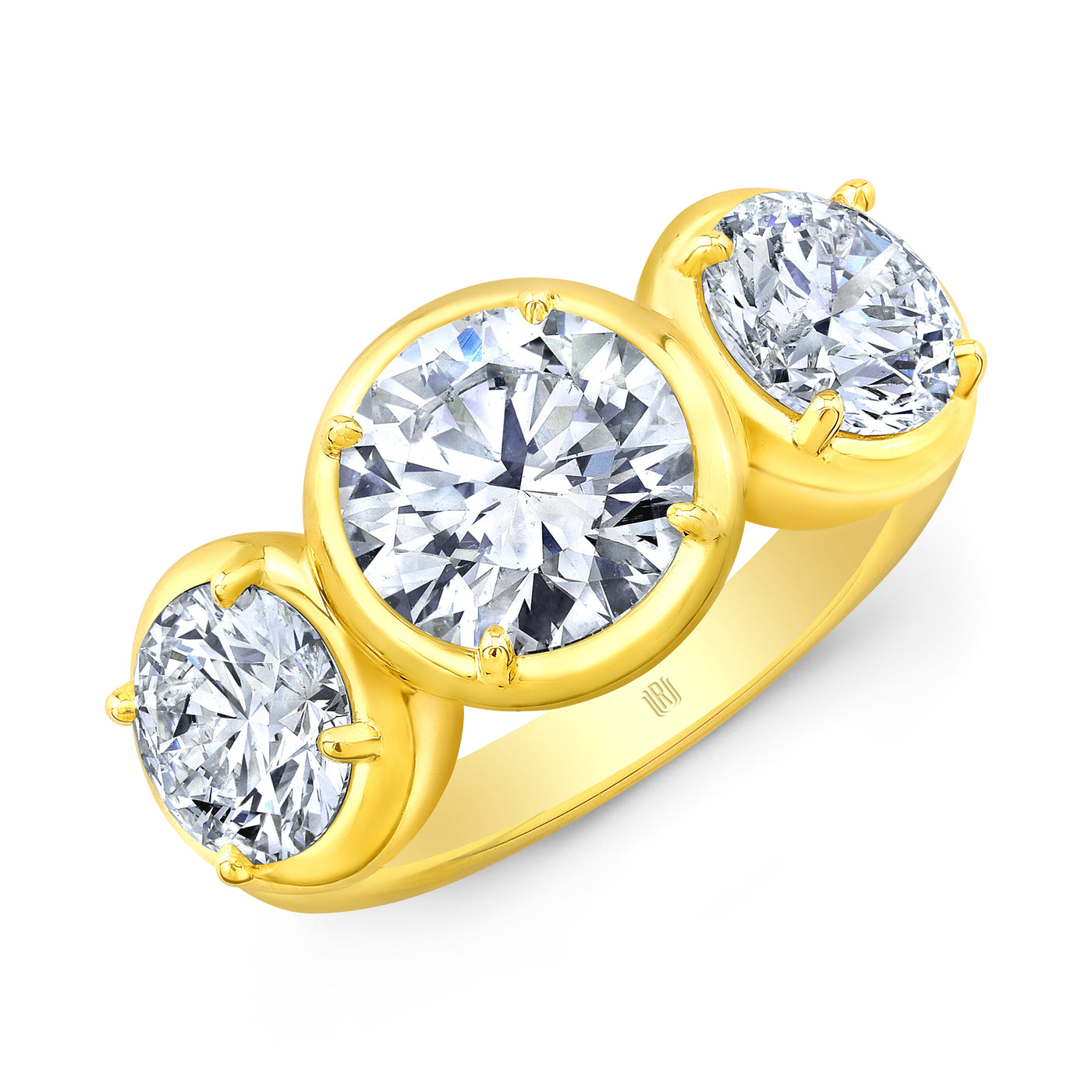 Three Stone Round Brilliant Diamond Ring | 2.99tw