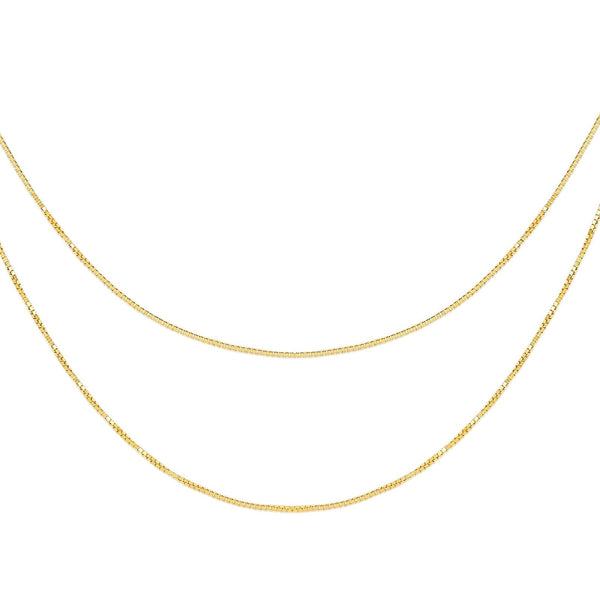Two Strand Box Chain Necklace