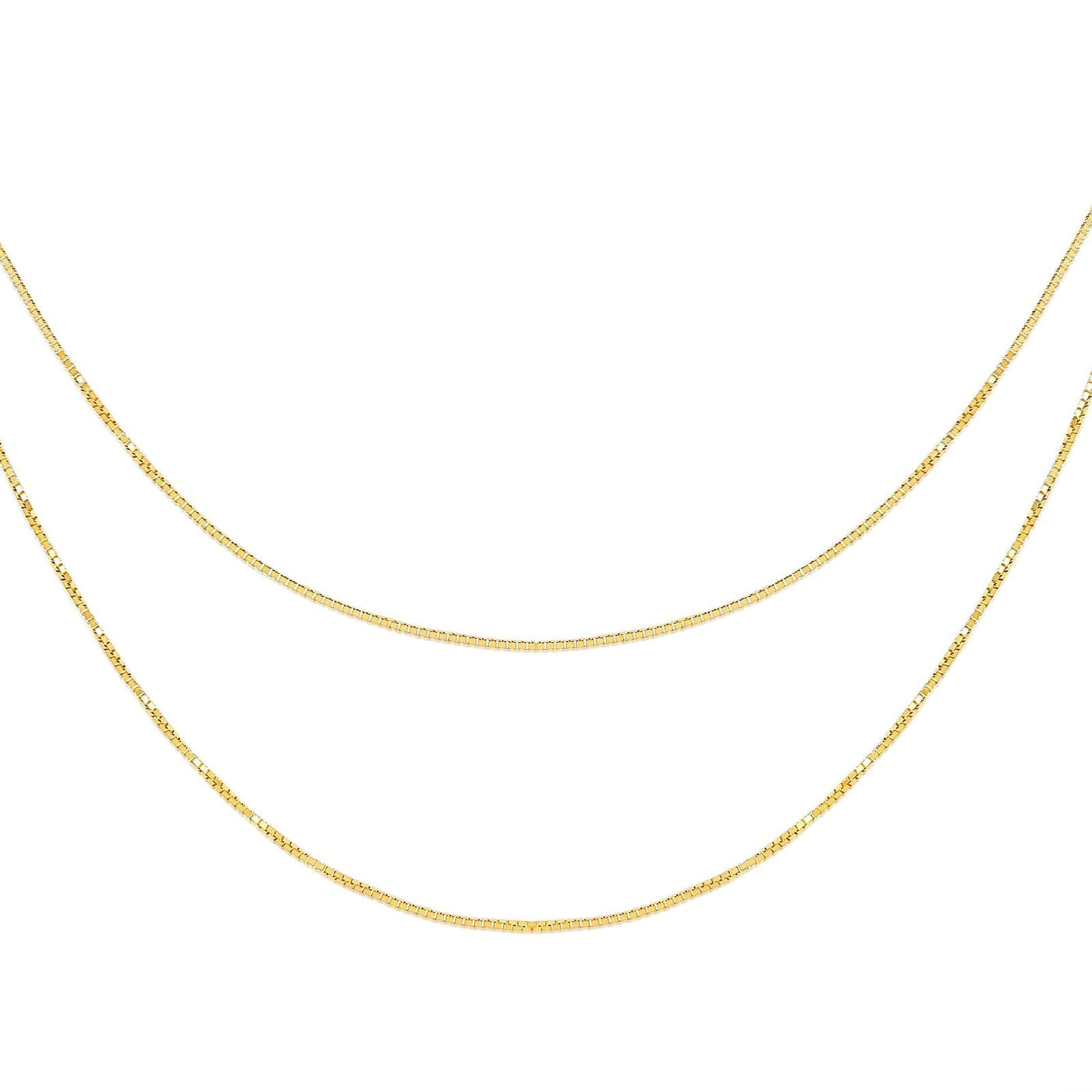 Two Strand Box Chain Necklace