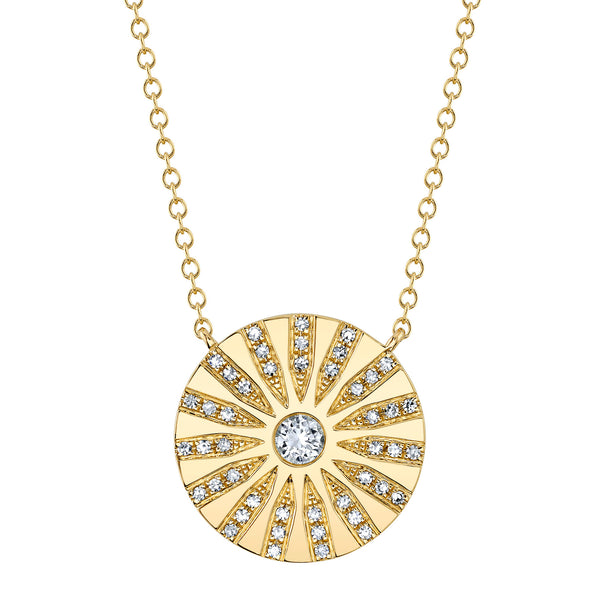 Diamond Sunburst Pendant