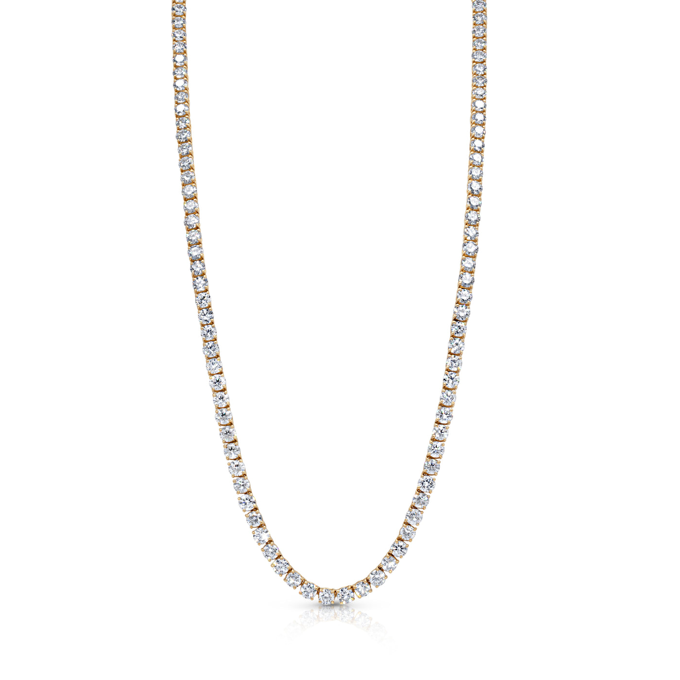 Round Brilliant Diamond Necklace | 21.46tw