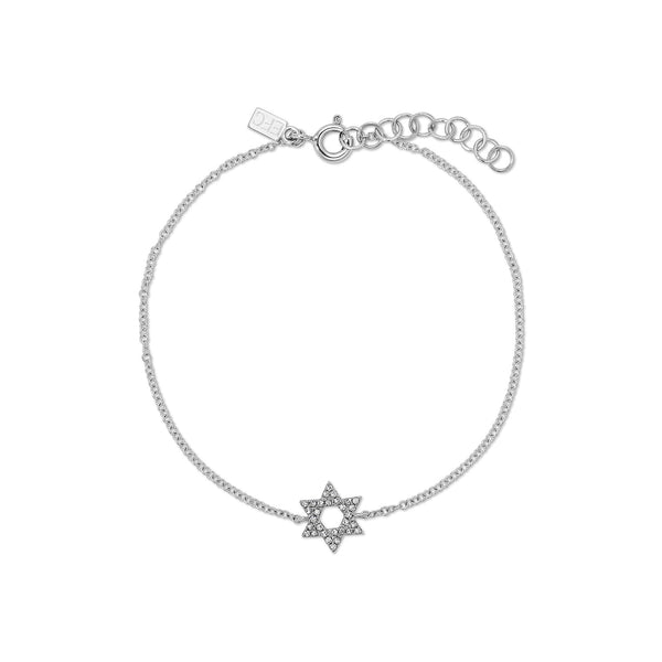 Diamond Star of David Bracelet | 0.07tw