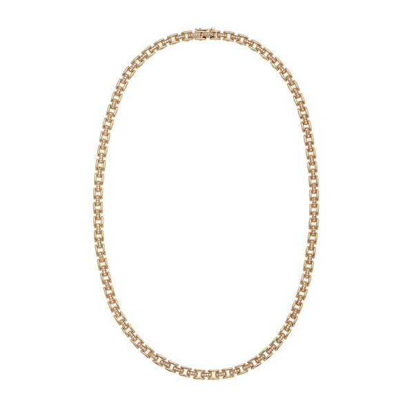 Diamond Bars Square Link Necklace | 1.37tw