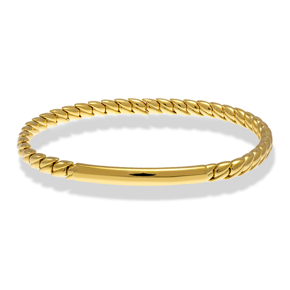 ID Plate Stretch Bracelet