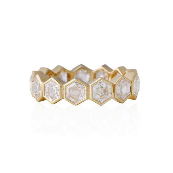 Hexagon Diamond Band