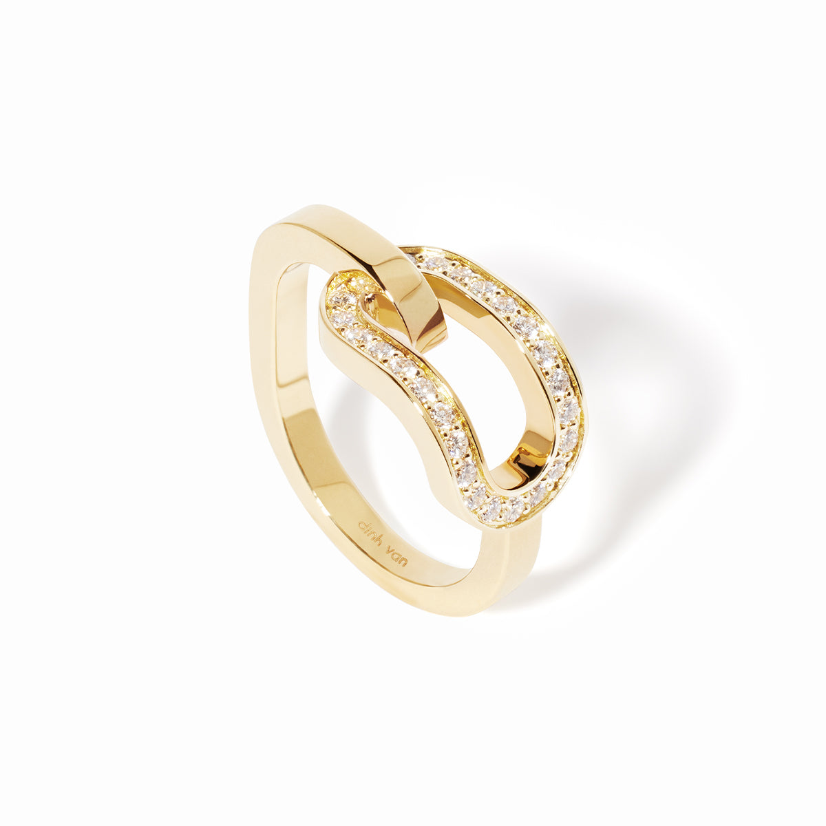 Large Maillon Diamond Loop Ring | 0.34tw
