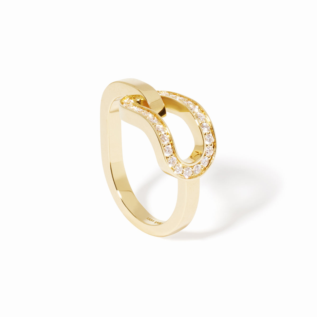 Large Maillon Diamond Loop Ring | 0.34tw