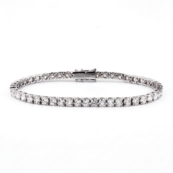 Round Brilliant Diamond Tennis Bracelet | 7.14tw