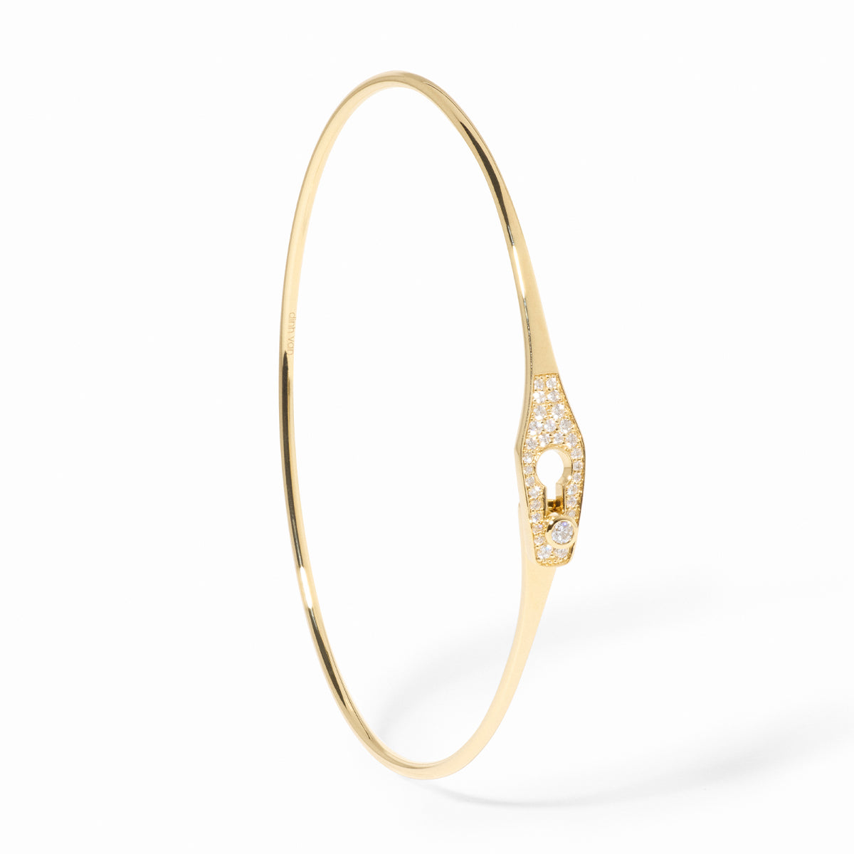 Serrure Thin Diamond Pavé Bangle | 0.19tw