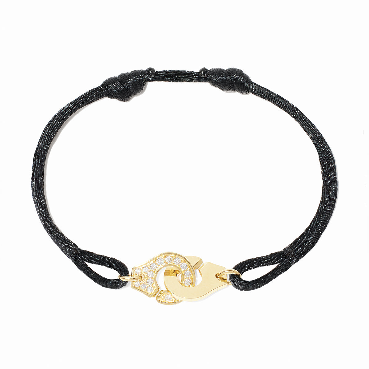 Small Menottes Diamond Pavé Cord Bracelet | 0.18tw