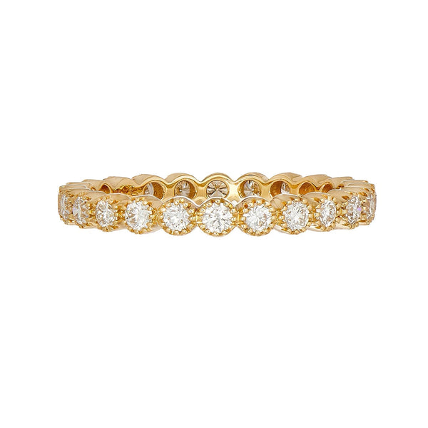 Bezel Set Diamond Eternity Band | .64tw