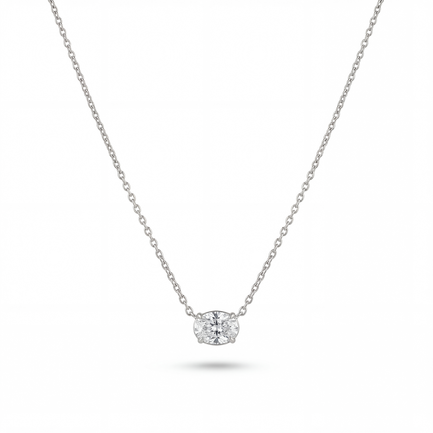 Oval Diamond Pendant | .50ct