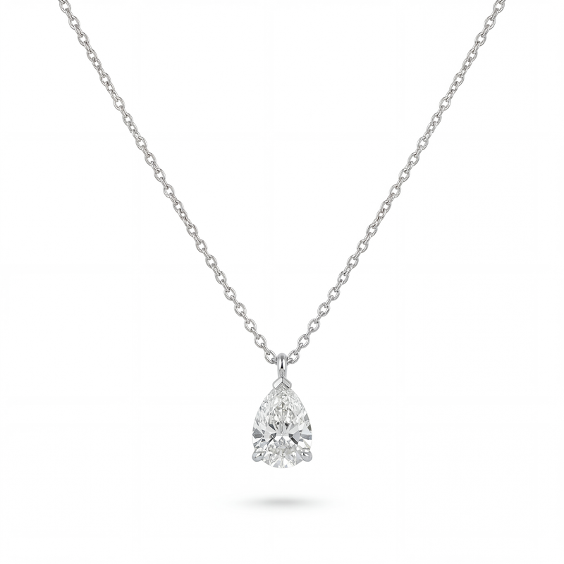 Pear Shape Diamond Pendant | .52ct