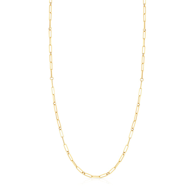 Paperclip Chain Necklace | 20"