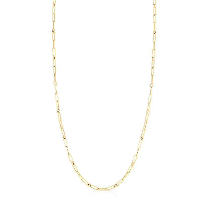 Paperclip Chain Necklace | 20"
